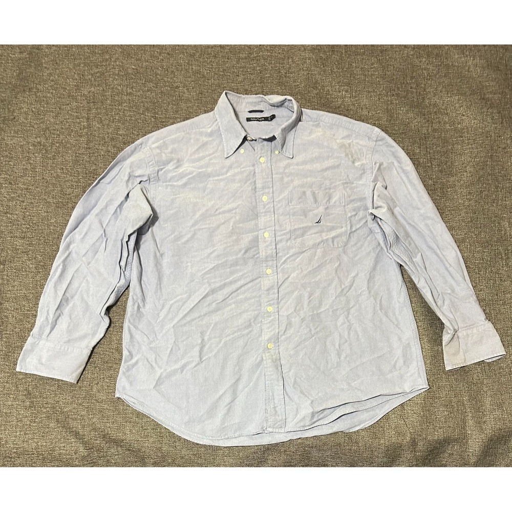 Nautica Men's XL‎ Blue Long Sleeve Shirt